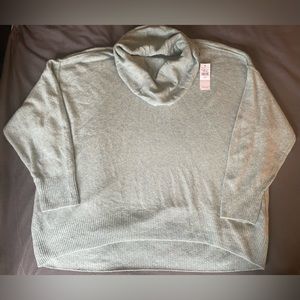 American Eagle NWT drop-shoulder cowl neck sweater- size Large, color Sky Blue
